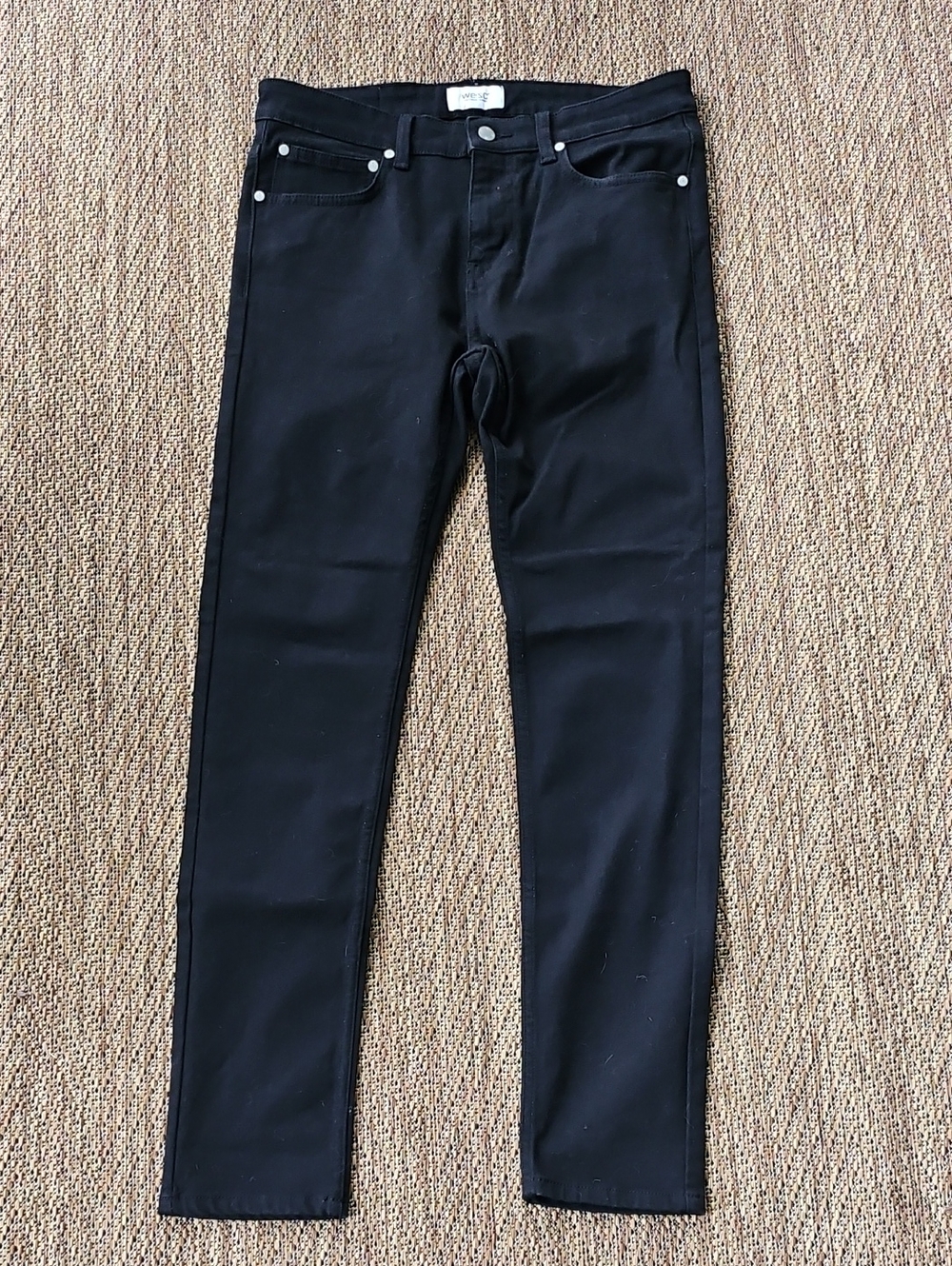 WESC Charcoal Straight-Leg Jeans